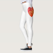 Abstract Heart Confetti Art Leggings (Links)