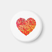Abstract Heart Confetti Art Magnet (Vorne)