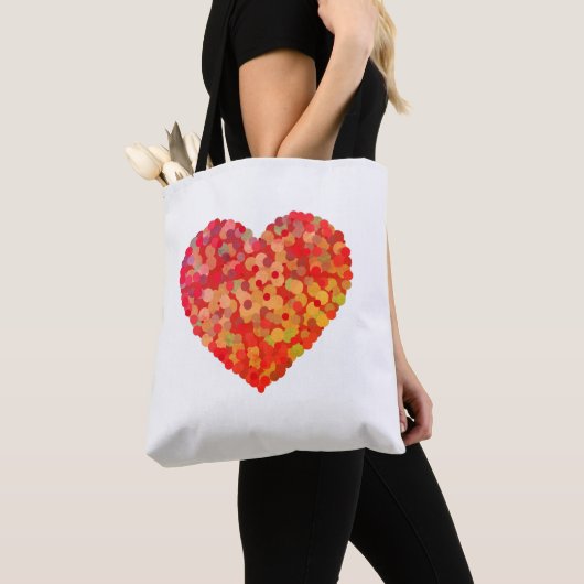 Abstract Heart Confetti Art Tasche (Von Nahem)