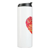 Abstract Heart Confetti Art Thermosbecher (Nach links gedreht)
