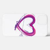 Abstract heart in purple and pink Case-Mate iPhone hülle (Rückseite (Horizontal))