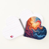 Abstract Heart Shaped Notebook Notizblock (Innenseite)