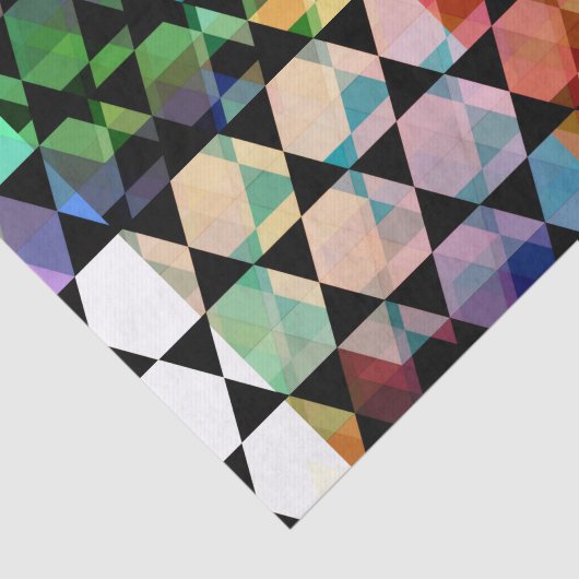 Abstract Hexagon Graphic Design Seidenpapier (Ausschnitt)