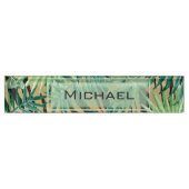 Abstract Hidden Tiger Art Namensplakette (Vorderseite)