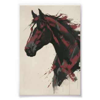 Abstract Horse Wall Art Fotodruck