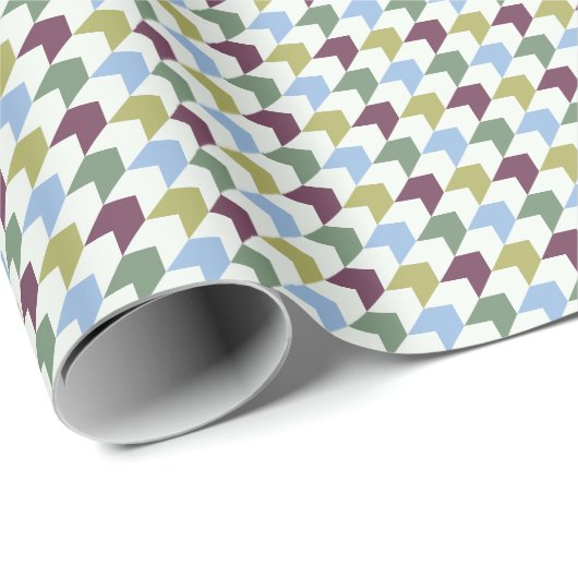 Abstract Houndstooth-Inspired Geometric Pattern Geschenkpapier (Rolleneckpunkt)