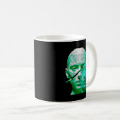 Abstract Human Identity – Dual Perception Textured Kaffeetasse (VorderseiteRechts)