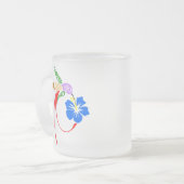Abstract Hummingbird Frosted Mug Mattglastasse (Vorderseite Links)