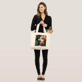 Abstract Illustration Jumbo Stoffbeutel (Vorderseite (Model))