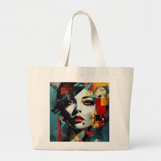 Abstract Illustration Jumbo Stoffbeutel
