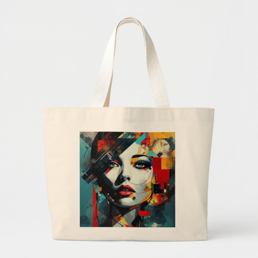 Abstract Illustration Jumbo Stoffbeutel (Vorne)