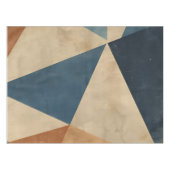 Abstract in Blues, Tan, and Rust Tablecloth Tischdecke (Vorderseite (Horizontal))