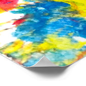 Abstract in Red Poster (Ecke)