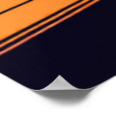 Abstract Industrial Pop Art Mechanical Turbine Poster (Ecke)