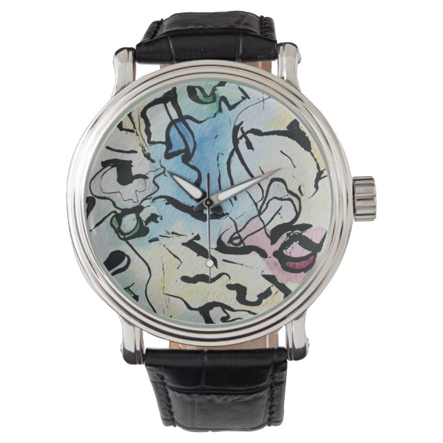 Abstract Ink Armbanduhr (Vorderseite)