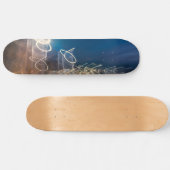 Abstract Intentional Camera Movement Night Light T Skateboard (Horizontal)