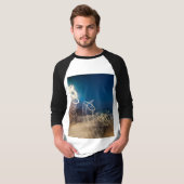 Abstract Intentional Camera Movement Night Light T T-Shirt (Vorne ganz)