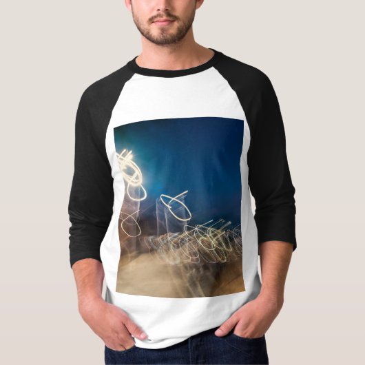 Abstract Intentional Camera Movement Night Light T T-Shirt (Vorderseite)