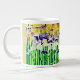 Abstract Iris Cup Jumbo-Tasse