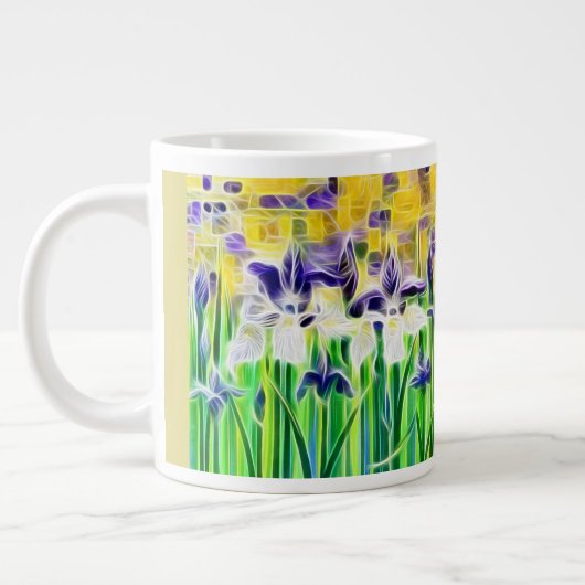 Abstract Iris Cup Jumbo-Tasse (Links)