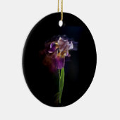 Abstract Iris Flower – Elegant Floral Art Keramik Ornament (Rechts)