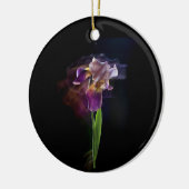 Abstract Iris Flower – Elegant Floral Art Keramik Ornament (Links)