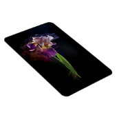 Abstract Iris Flower – Elegant Floral Art Magnet (Rechte Seite)