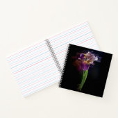 Abstract Iris Flower – Elegant Floral Art Notizblock (Innenseite)