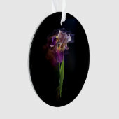 Abstract Iris Flower – Elegant Floral Art Ornament (Vorderseite)