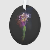 Abstract Iris Flower – Elegant Floral Art Ornament (Vorderseite)