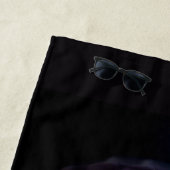 Abstract Iris Flower – Elegant Floral Art Strandtuch (Beispiel)