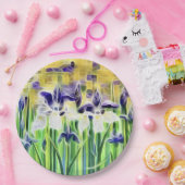 Abstract Iris Paper Napkins Pappteller (Party)