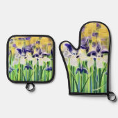 Abstract Iris Pot Holder Set (Vorderseite)