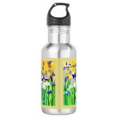 Abstract Iris Water Bottle Edelstahlflasche (Vorderseite)