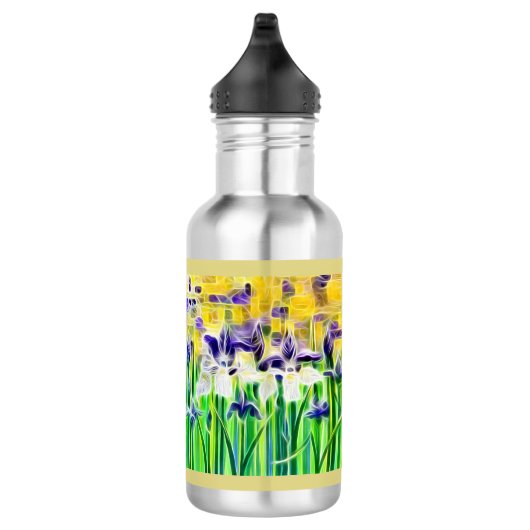 Abstract Iris Water Bottle Edelstahlflasche (Rechts)