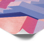 Abstract Isometric Stairs and Arches Poster (Ecke)