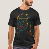 Abstract Jesus Graphic Image Cool Fun Piece T-Shir T-Shirt (Vorderseite)