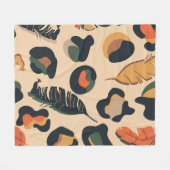 Abstract jungle seamless pattern,wild animal backg fleecedecke (Vorderseite (Horizontal))
