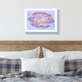 Abstract Kaleidoscope Burst Canvas Leinwanddruck (Insitu (Schlafzimmer))
