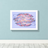 Abstract Kaleidoscope Burst Canvas Leinwanddruck (Insitu (Holzboden))