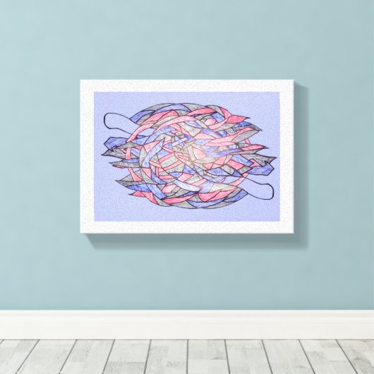 Abstract Kaleidoscope Burst Canvas Leinwanddruck (Insitu (Holzboden))