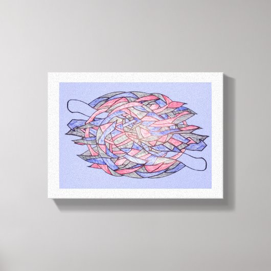 Abstract Kaleidoscope Burst Canvas Leinwanddruck (Vorderseite)