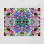 Abstract Kaleidoscope Pattern Postkarte (Vorderseite)