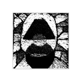 Abstract lamp mid century rubber stamp gummistempel (Prägung)