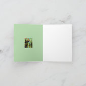 Abstract Landscape Blank Note Card Dankeskarte (Innenseite)