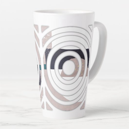 Abstract latte mug design milchtasse (Rechte Ecke)