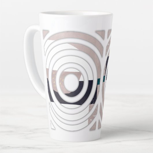 Abstract latte mug design milchtasse (Linke Ecke)