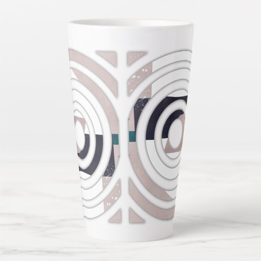 Abstract latte mug design milchtasse (Vorderseite)