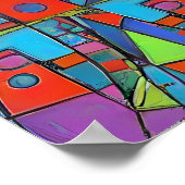 Abstract Launch in Athens Poster (Ecke)