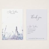 Abstract Lavander Earrings Jewelry Display Card (Vorne & Hinten)